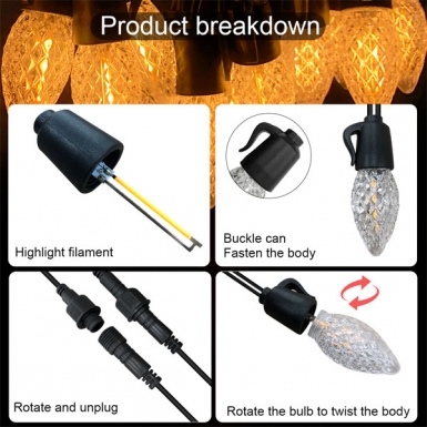 LED户外灯 - 单色灯串