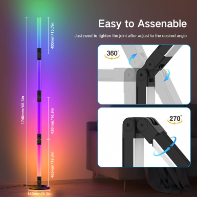 LED室内灯 - HCP021 折叠落地灯