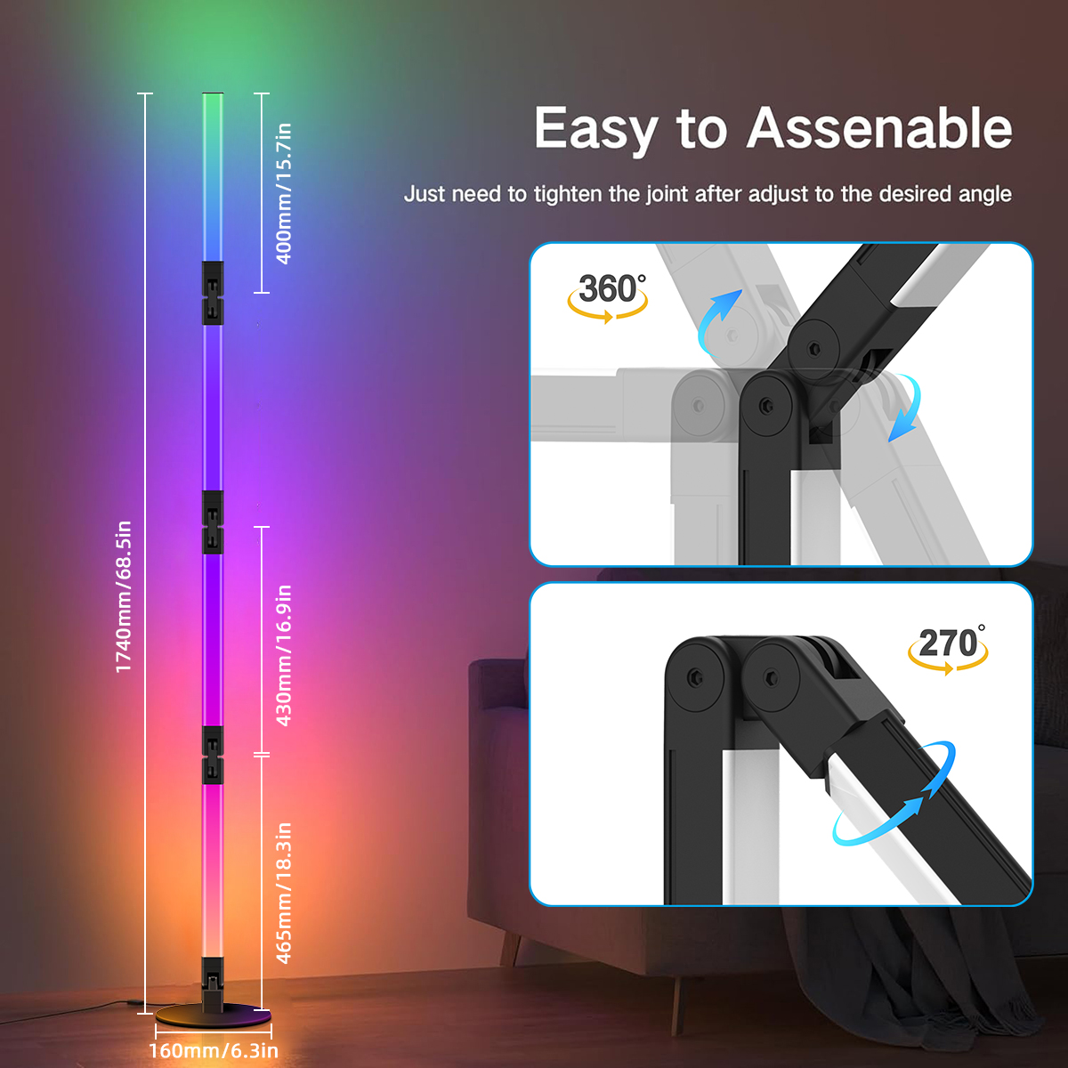HCP021 折叠落地灯