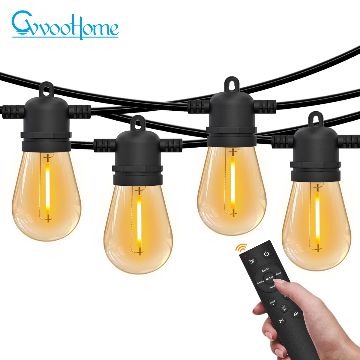 HCP084  S14暖白遥控款灯串