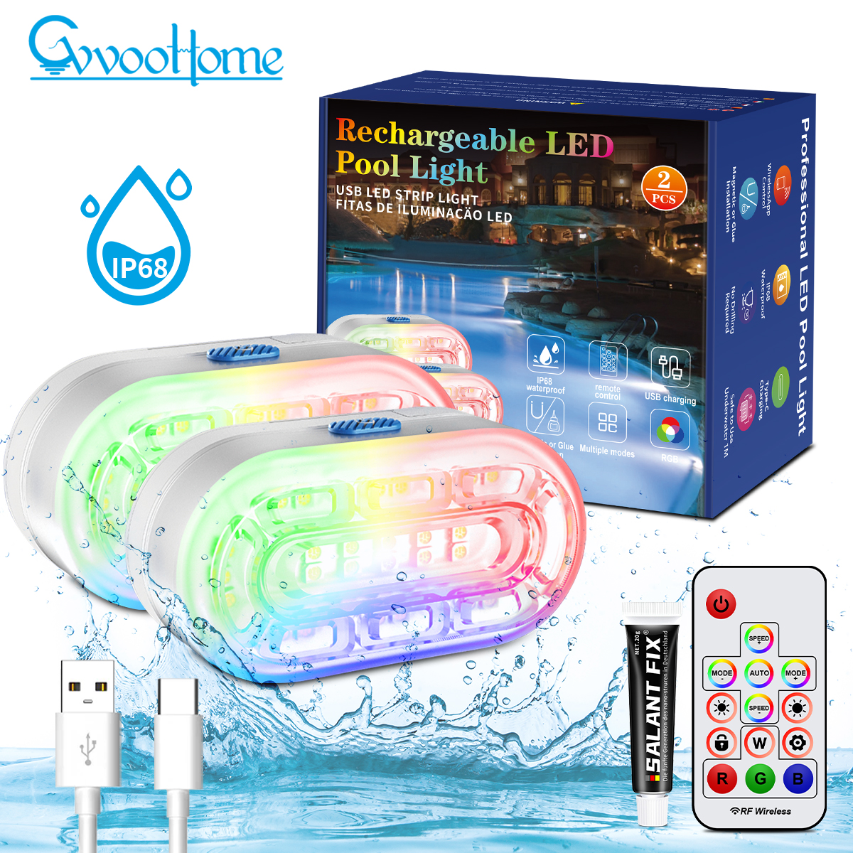 HCP159  充电款泳池灯