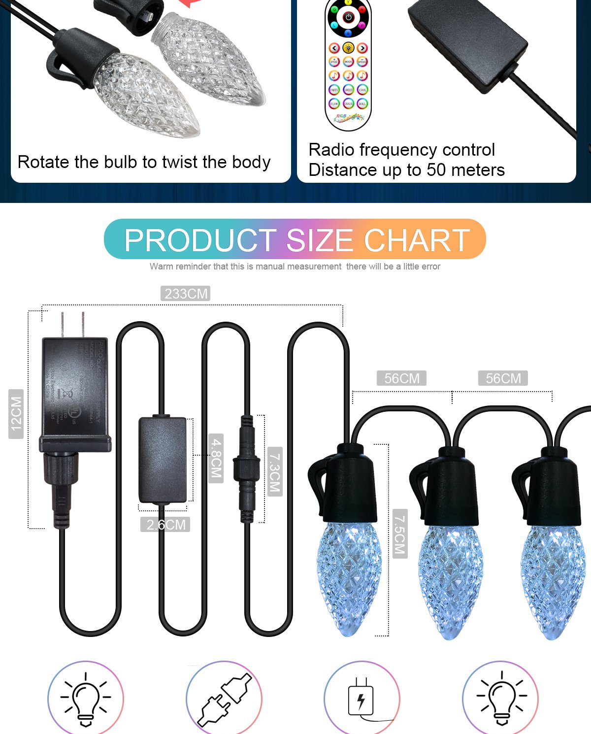 LED phantom light skewer