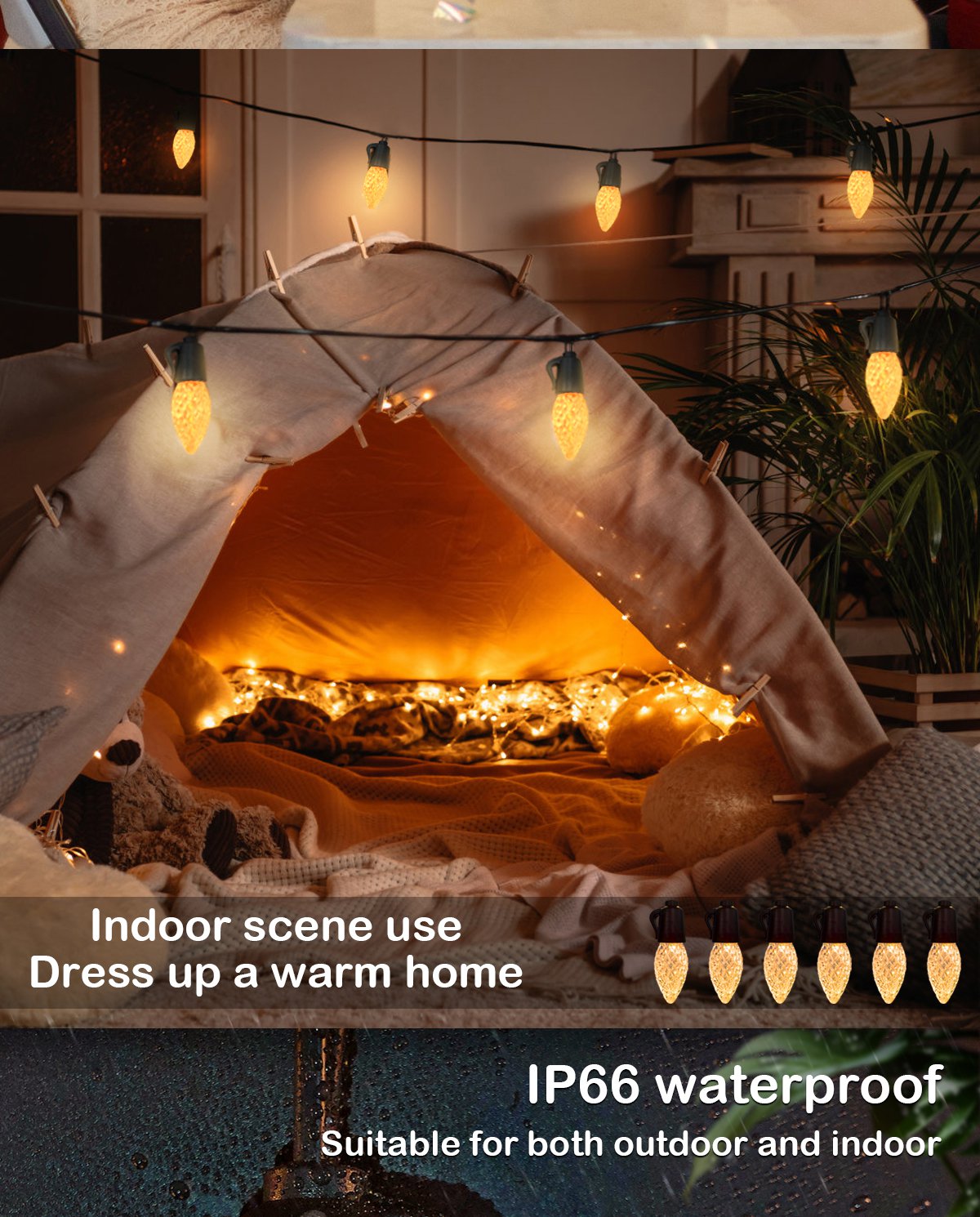 Monochrome light string